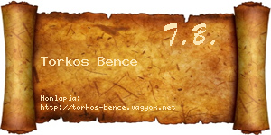 Torkos Bence névjegykártya