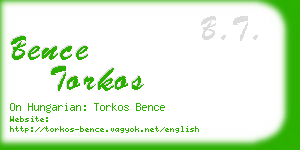 bence torkos business card